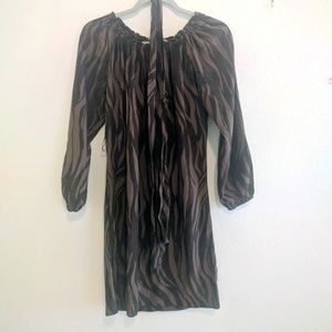 MICHAEL Michael Kors Silk Dress Zebra Print